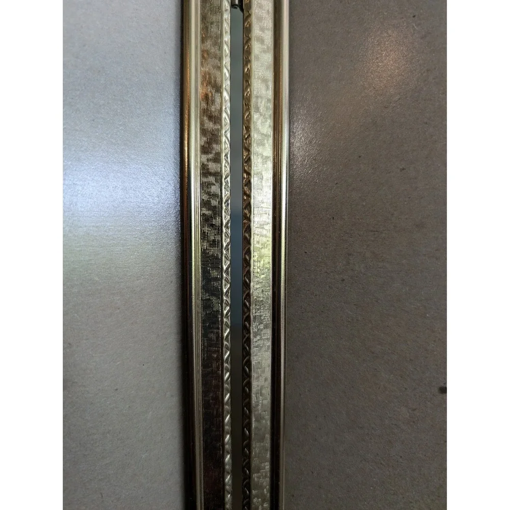 Vintage Brass Double Folding Picture Frame 8x10 Gold Ornate Hinged Hollywood
